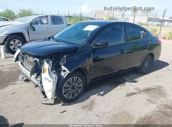 3N1CN7AP8KL880036 2019 NISSAN VERSA Черный Передняя левая четверть