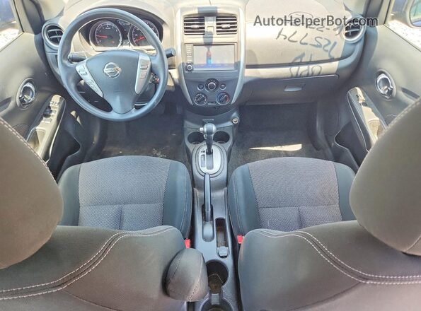3N1CN7AP9KL815535 2019 NISSAN VERSA Blue Dashboard view