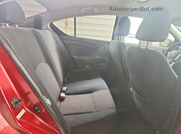3N1CN7APXGL910256 2016 NISSAN VERSA Red Вид задніх сидінь