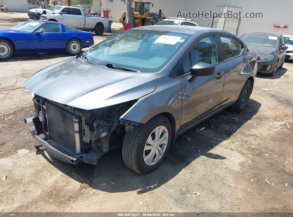 3N1CN8DV0ML857482 2021 NISSAN VERSA Gray Передня ліва чверть