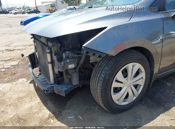 3N1CN8DV0ML857482 2021 NISSAN VERSA Gray Вид спереду