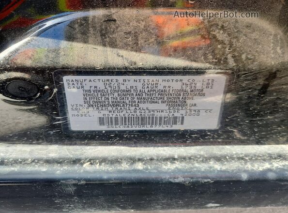 3N1CN8DV0RL877643 2024 NISSAN VERSA Black Widok komory silnika
