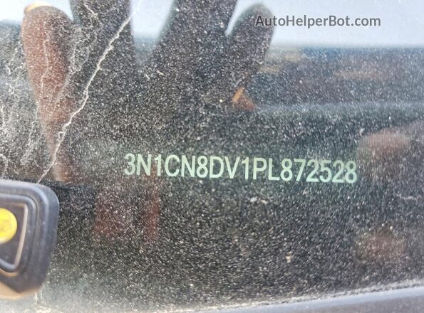 3N1CN8DV1PL872528 2023 NISSAN VERSA Синий Вид наклейки с VIN-кодом