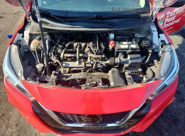 3N1CN8DV2LL891079 2020 NISSAN VERSA Red Вид задньої частини салону