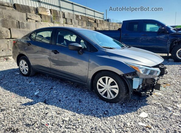 3N1CN8DV4ML910703 2021 NISSAN VERSA Серый Передняя правая четверть