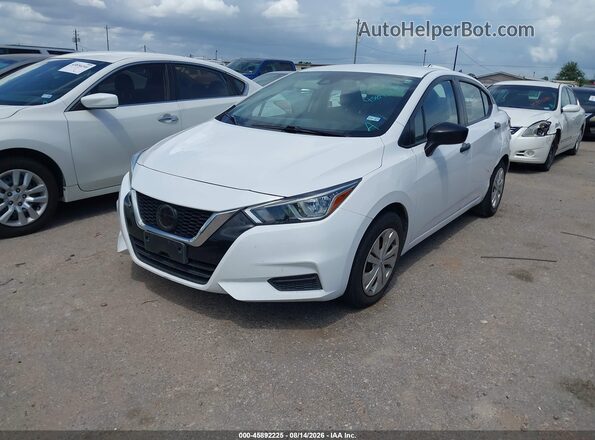3N1CN8DV7ML819683 2021 NISSAN VERSA White წინა მარცხენა ხედი სამი მეოთხედიდან