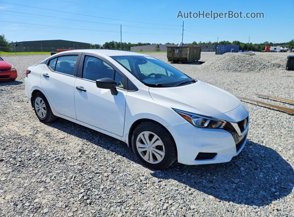 3N1CN8DV7ML908802 2021 NISSAN VERSA Белый Передняя правая четверть