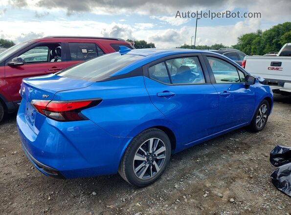 3N1CN8EV0ML884440 2021 NISSAN VERSA Blue Задня права чверть