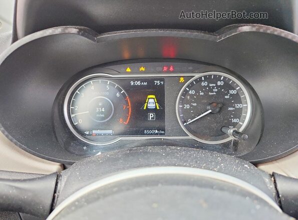 3N1CN8EV0ML884440 2021 NISSAN VERSA Blue Вид щитка приладів