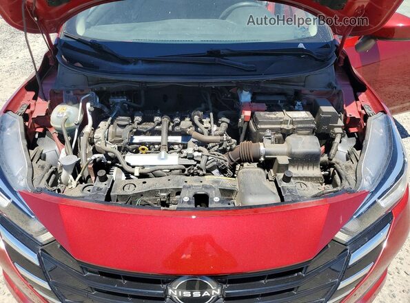 3N1CN8EV0RL830174 2024 NISSAN VERSA Burgundy უკანა სალონის ხედი
