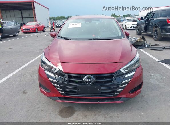 3N1CN8EV0SL857302 2025 NISSAN VERSA Red Instrument cluster view
