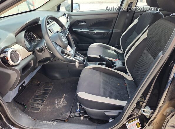 3N1CN8EV1ML926209 2021 NISSAN VERSA Black Вид салону спереду