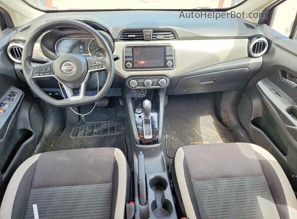 3N1CN8EV1ML926209 2021 NISSAN VERSA Black Вид панелі приладів