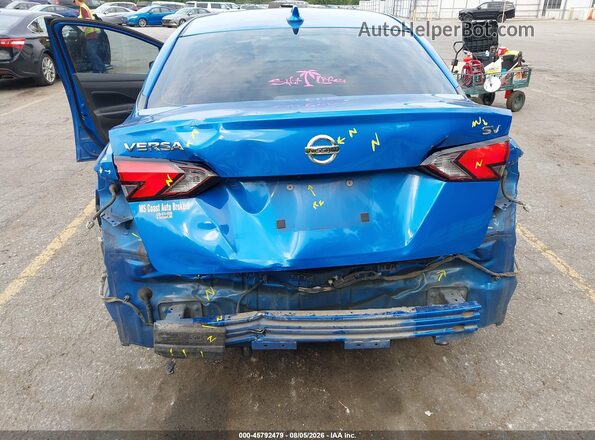 3N1CN8EV2LL815084 2020 NISSAN VERSA Blue Front view