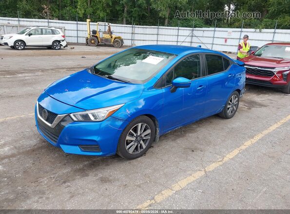 3N1CN8EV2LL815084 2020 NISSAN VERSA Blue Front left