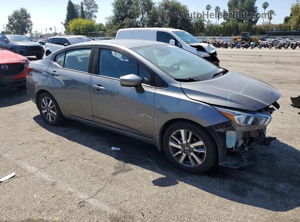 3N1CN8EV2LL839269 2020 NISSAN VERSA Gray Delantero derecho