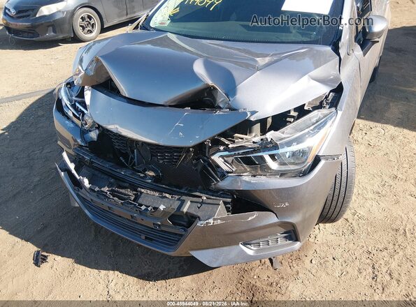 3N1CN8EV2ML807844 2021 NISSAN VERSA Серый Вид спереди