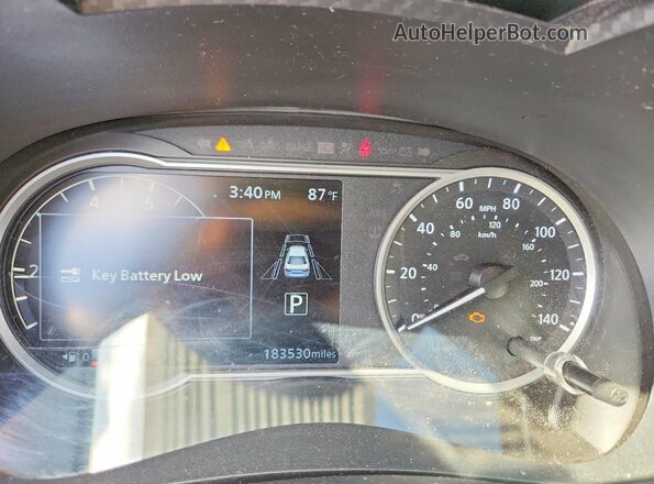 3N1CN8EV3LL801095 2020 NISSAN VERSA Blue Widok zestawu wskaźników