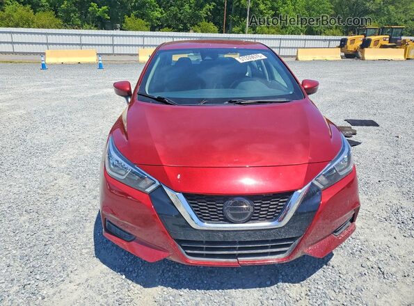 3N1CN8EV3LL895284 2020 NISSAN VERSA Red Front view
