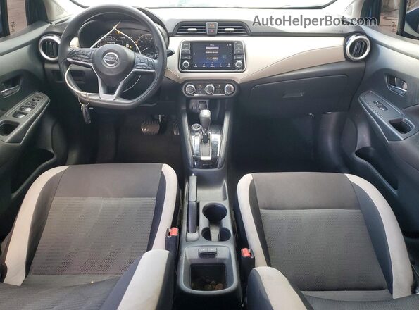 3N1CN8EV3ML829464 2021 NISSAN VERSA Blue Vista del salpicadero