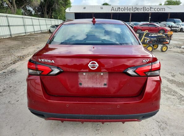 3N1CN8EV3ML860312 2021 NISSAN VERSA Red Vista trasera