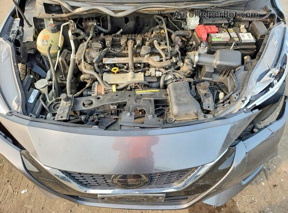 3N1CN8EV3ML870547 2021 NISSAN VERSA Gray Widok wnętrza z tyłu