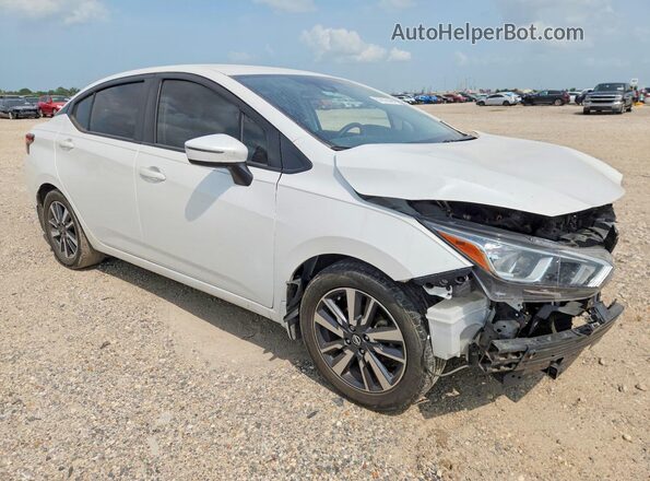 3N1CN8EV3ML903675 2021 NISSAN VERSA White Przód prawy