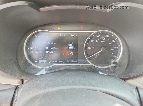 3N1CN8EV3ML903675 2021 NISSAN VERSA White Widok zestawu wskaźników