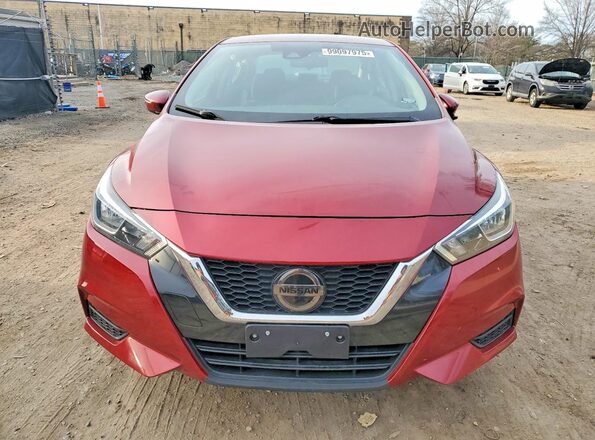 3N1CN8EV4LL844599 2020 NISSAN VERSA Red Vista interior de 360 grados