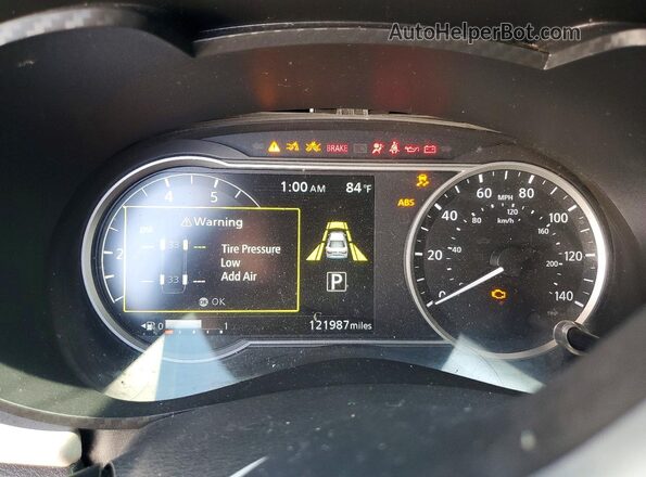 3N1CN8EV4ML841123 2021 NISSAN VERSA Blue Widok zestawu wskaźników