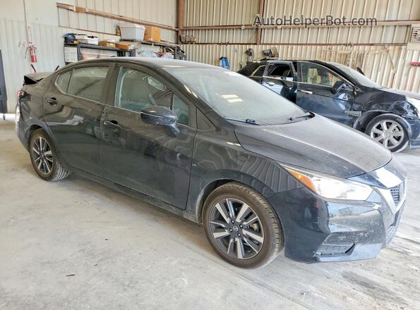 3N1CN8EV4ML853482 2021 NISSAN VERSA Black წინა მარჯვენა