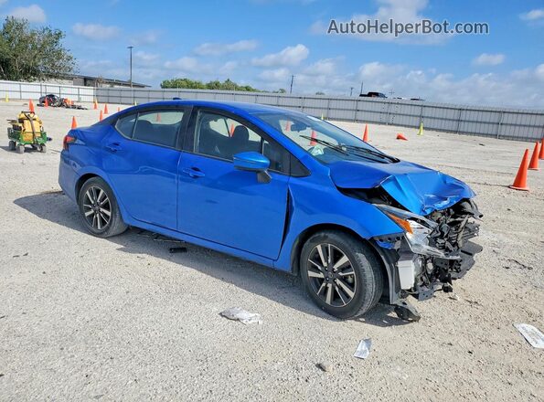 3N1CN8EV4ML919352 2021 NISSAN VERSA Blue Առջևի աջ
