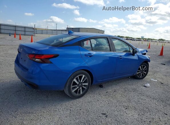 3N1CN8EV4ML919352 2021 NISSAN VERSA Blue Հետևի աջ