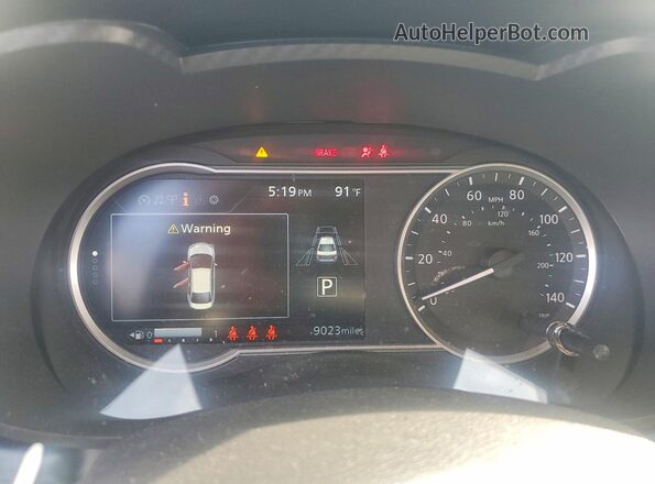 3N1CN8EV4SL905206 2025 NISSAN VERSA White Instrument cluster view