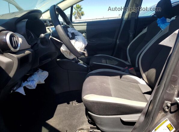 3N1CN8EV5ML830387 2021 NISSAN VERSA Gray Вид салону спереду