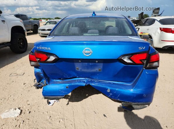 3N1CN8EV5ML863955 2021 NISSAN VERSA Blue Հետևի տեսք