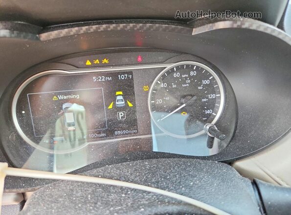 3N1CN8EV5ML863955 2021 NISSAN VERSA Blue Սարքավորումների վահանակի տեսք