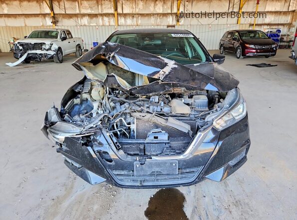 3N1CN8EV5ML874714 2021 NISSAN VERSA Black Вид спереду