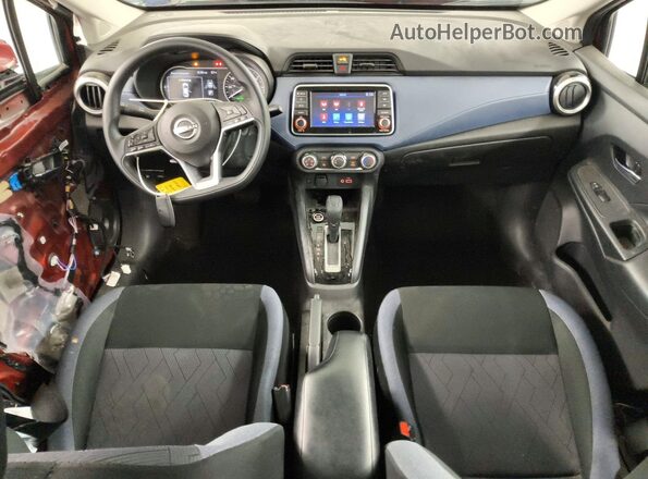3N1CN8EV5SL882017 2025 NISSAN VERSA Burgundy Dashboard view