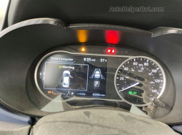3N1CN8EV5SL882017 2025 NISSAN VERSA Burgundy Instrument cluster view