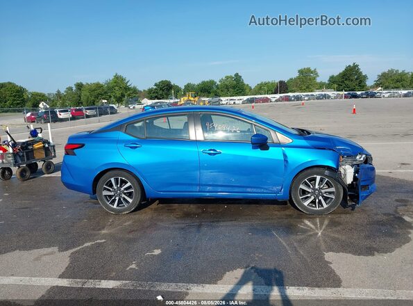 3N1CN8EV6ML829622 2021 NISSAN VERSA Blue Вид задньої частини салону