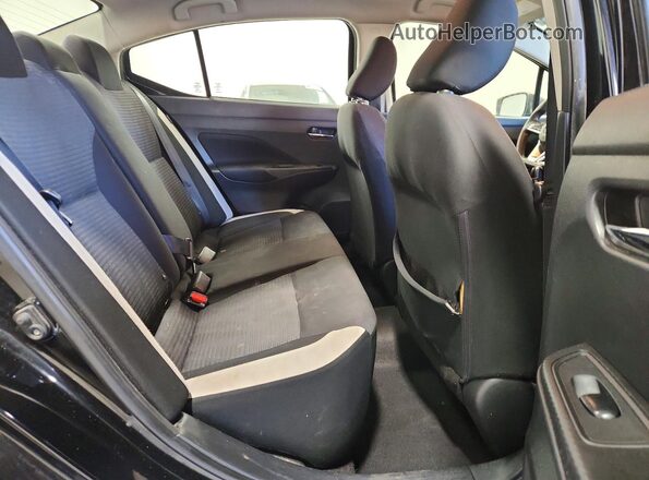 3N1CN8EV6ML860126 2021 NISSAN VERSA Black Vista de los asientos traseros