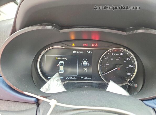 3N1CN8EV6SL820979 2025 NISSAN VERSA White ხელსაწყოთა პანელის ხედი