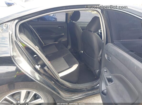 3N1CN8EV7ML819424 2021 NISSAN VERSA Black Widok naklejki z numerem VIN