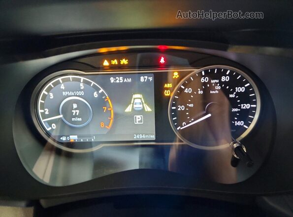 3N1CN8EV7SL881032 2025 NISSAN VERSA Gray Vista del cuadro de instrumentos