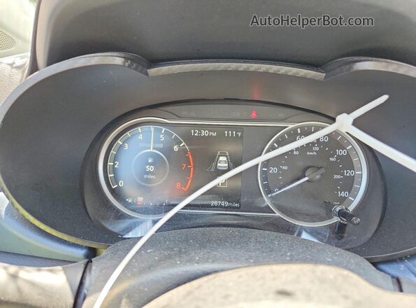 3N1CN8EV8SL859735 2025 NISSAN VERSA Gray Widok zestawu wskaźników