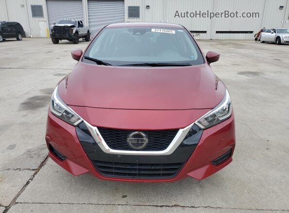 3N1CN8EV9LL844257 2020 NISSAN VERSA Red წინა ხედი