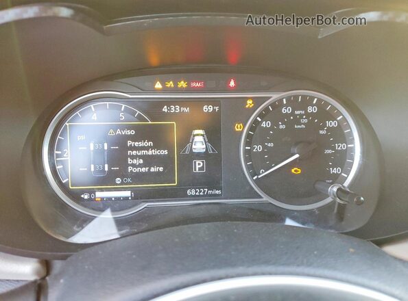 3N1CN8EV9ML824205 2021 NISSAN VERSA Красный Вид щитка приборов