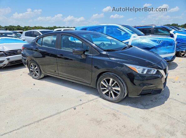 3N1CN8EV9ML884209 2021 NISSAN VERSA Black Front right
