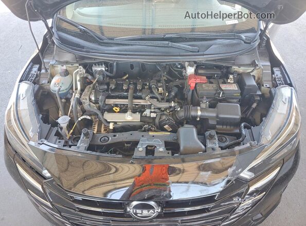 3N1CN8EV9SL837307 2025 NISSAN VERSA Black Widok wnętrza z tyłu